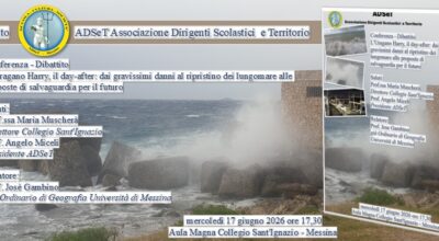 Il 17 giugno conferenza-dibattito su “L’Uragano Harry, il day after” nell’Aula Magna del Collegio Sant’Ignazio di Messina