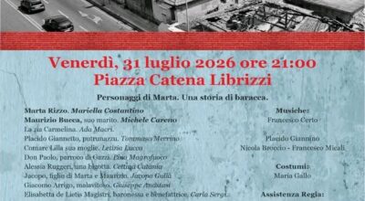 Oggi nuovo appuntamento con il teatro impegnato e solidale promosso da Terra di Gesù Onlus