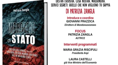 Oggi 21 agosto a Capo d’Orlando presentazione di “Imbroglio di Stato” di Patrizia Zangla nella Biblioteca Comunale “Ernesto Mancari”