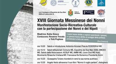 Il 4 ottobre XVIII Giornata Messinese dei Nonni alla Chiesa S. Maria Alemanna