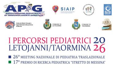 “I percorsi pediatrici” dall’8 al 10 ottobre a Letojanni e Taormina