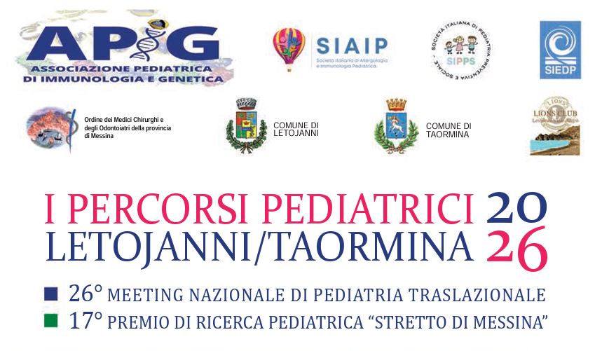 “I percorsi pediatrici” dall’8 al 10 ottobre a Letojanni e Taormina