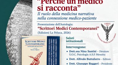 Venerdì 16 ottobre “Perchè un medico si racconta”: alla Chiesa Santa Maria Alemanna la presentazione dell’antologia Scrittori Medici Contemporanei