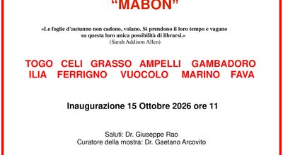 Il 15 ottobre inaugurazione della XXVIII Mostra di Arte AUTUNNO “MABON” nei locali dell’ Ambulatorio di Salute Mentale di via S. Elia a Messina